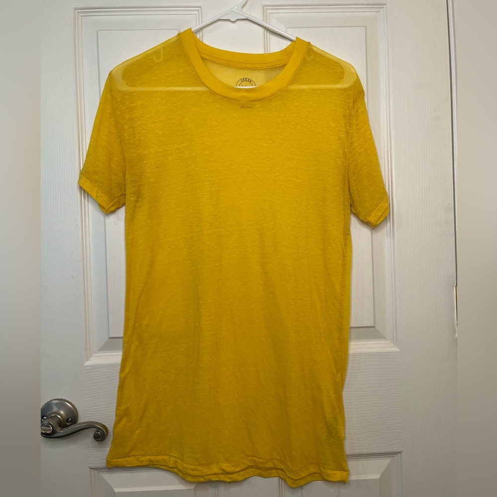 Urban Outfitters Size XS Oversized Vibrant Yellow Short Sleeve Tee